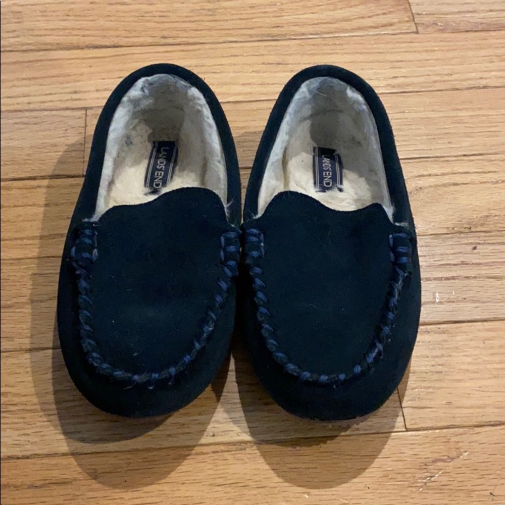 COPY - Kids Suede Leather Moccasin Slippers